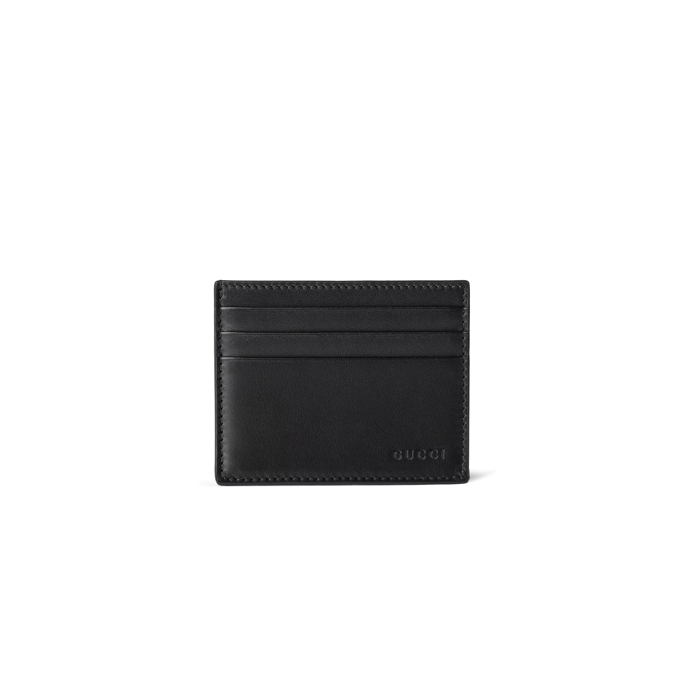 GUCCI GG EMBLEM EMBOSSED CARD CASE ‎818952 (10*8cm)
